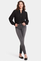 Ami Skinny Jeans Grijs Luipaardprint