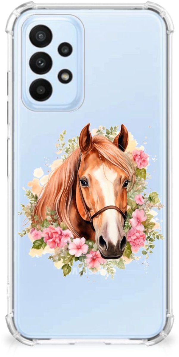TPU Case Anti-Shock voor Case Anti-shock voor Samsung Galaxy A23 Paard
