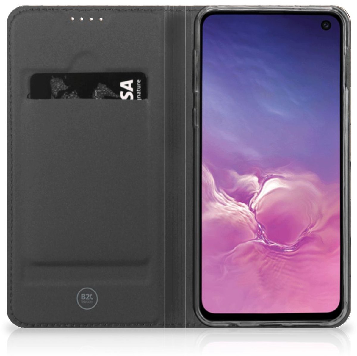 Book Wallet Case voor Samsung Galaxy S10e Wooden Cubes