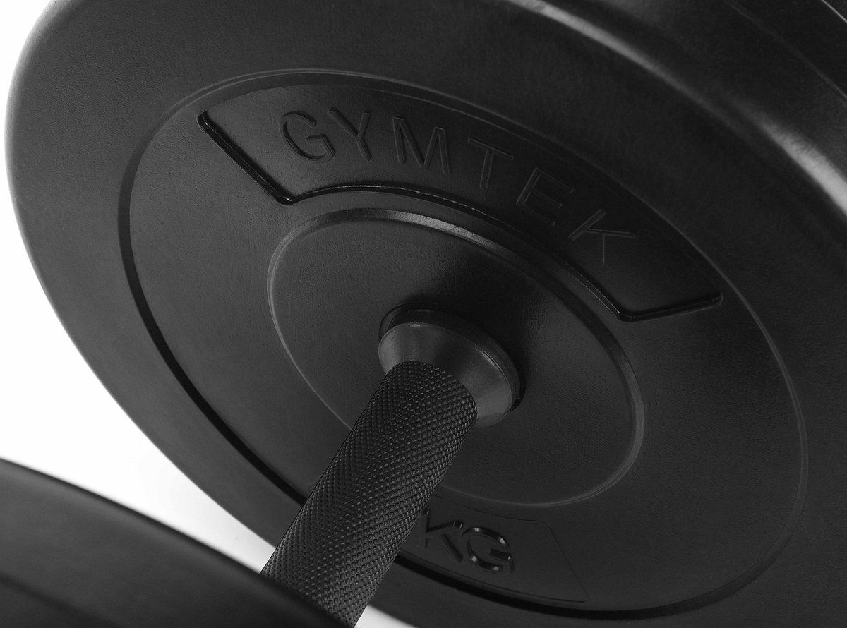 Gymtek® Halterset 20kg - Dumbells Set - Verstelbare Dumbells - 2x Halterstang - 4x 2,5kg, 4x 1,25kg, 4x 1kg - Halterset voor Krachttraining, Workout, Home Gym, Fitness thumbnail 2