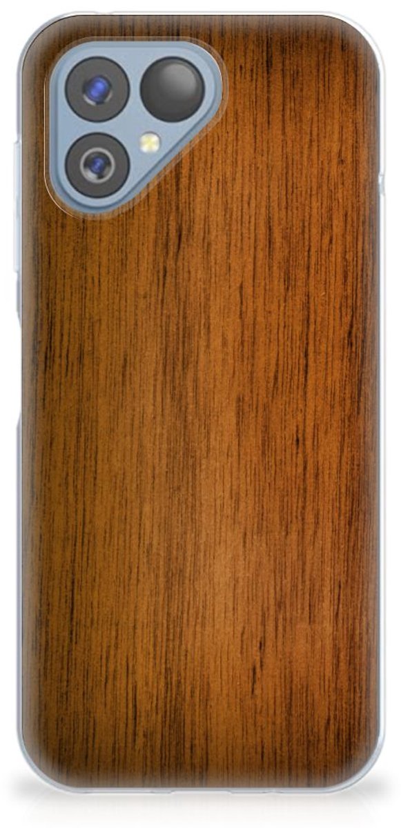 Fairphone 5 Bumper Hoesje Donker Hout