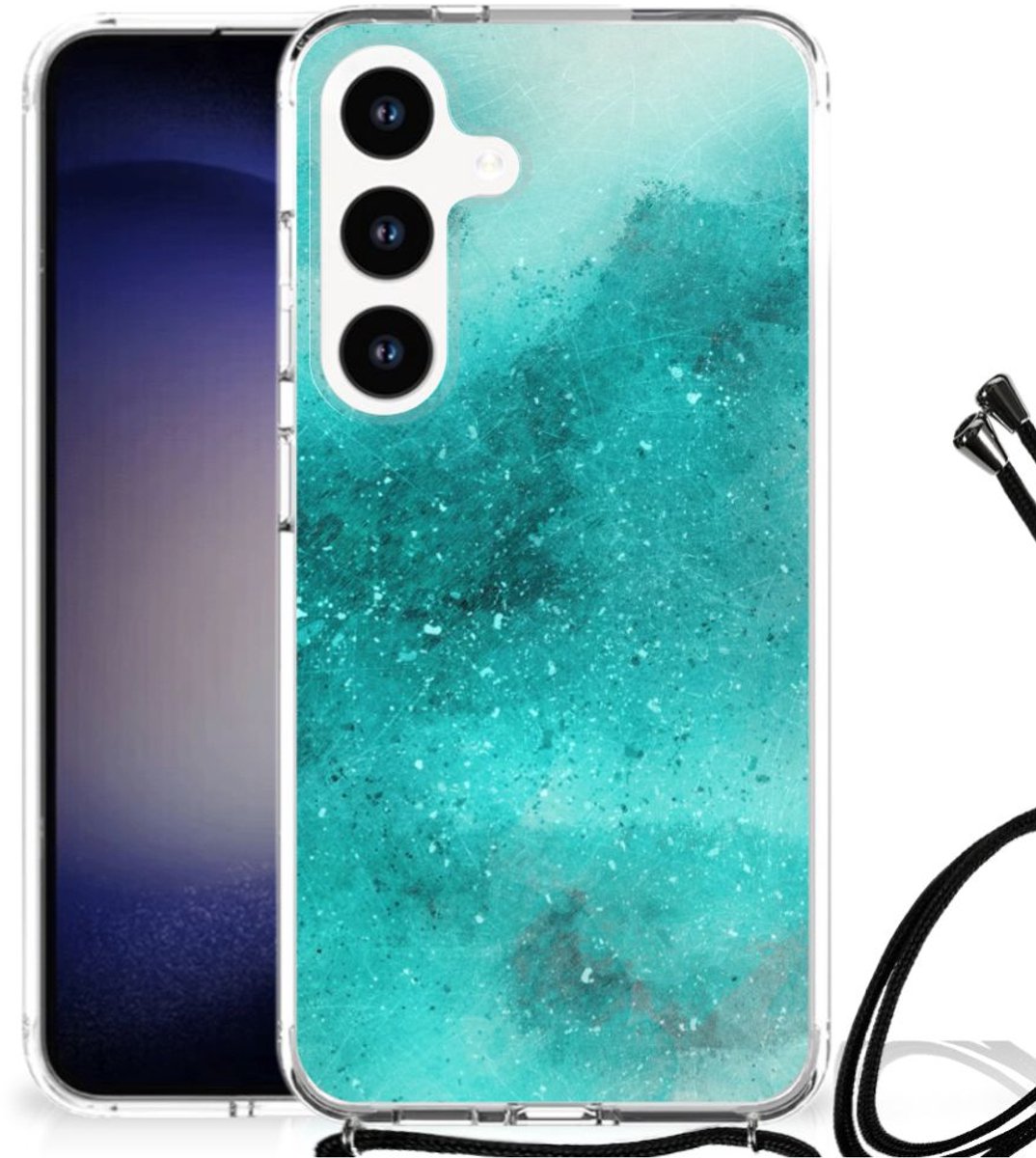 Back Cover Samsung Galaxy S24 Painting Blue
