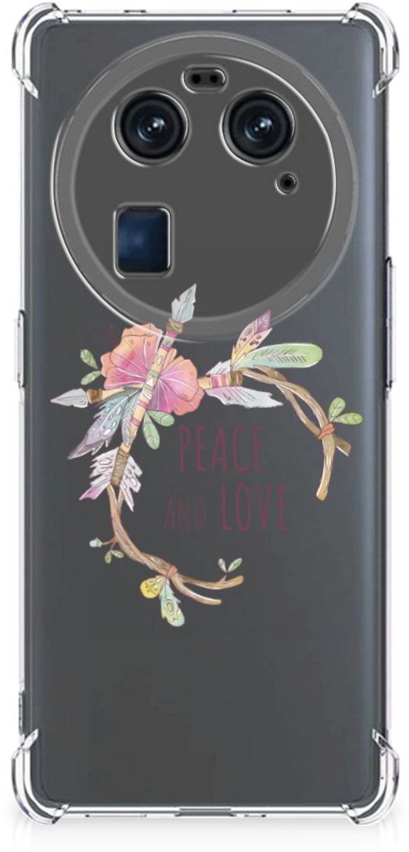 OPPO Find X6 Stevig Bumper Hoesje Boho Text