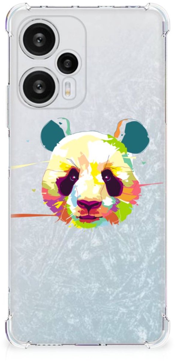 Xiaomi Poco F5 Stevig Bumper Hoesje Panda Color
