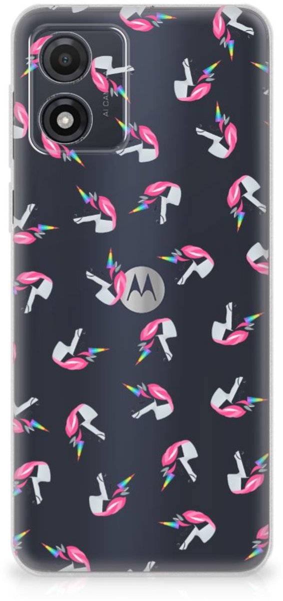 TPU bumper voor Motorola Moto E13 Unicorns