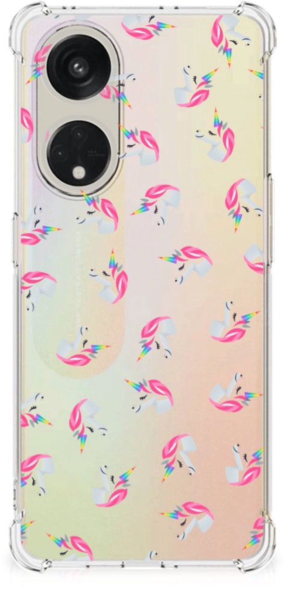 Doorzichtige Silicone Hoesje voor OPPO A98 Unicorns