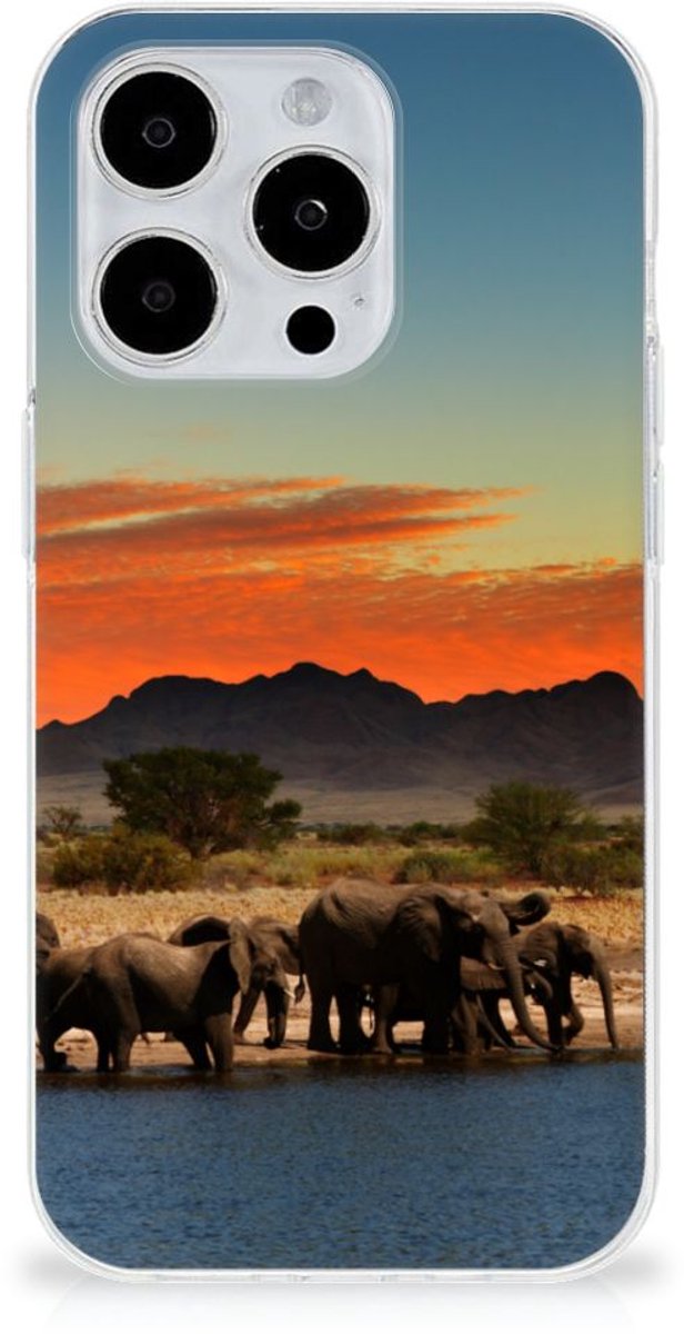 iPhone 15 Pro TPU Hoesje Olifanten