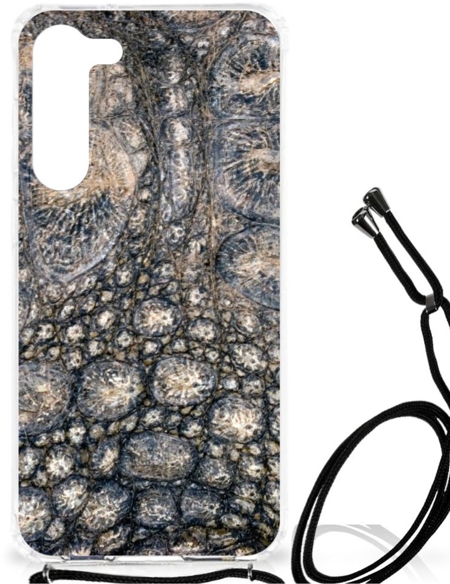 Samsung Galaxy S23 Plus Case Anti-shock Krokodillenprint