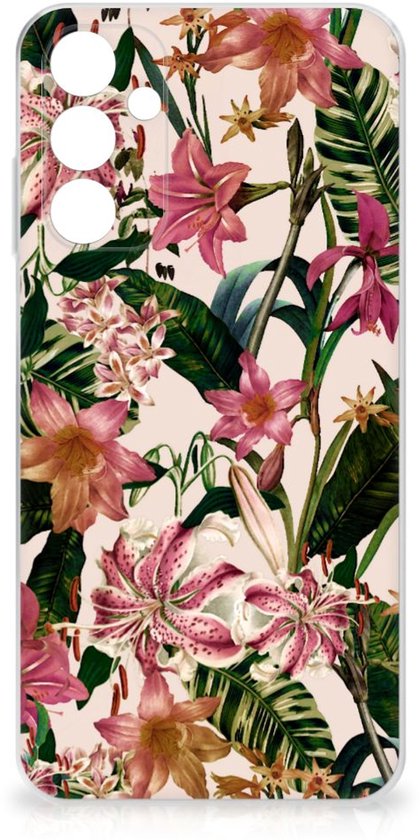 Coque de Protection pour Samsung Galaxy A15 Coque Fleurs