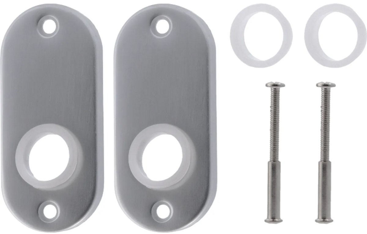 Patentrozet ovaal aluminium