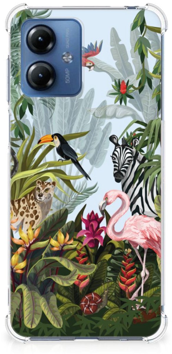 Case Anti-shock voor Motorola Moto G14 Jungle