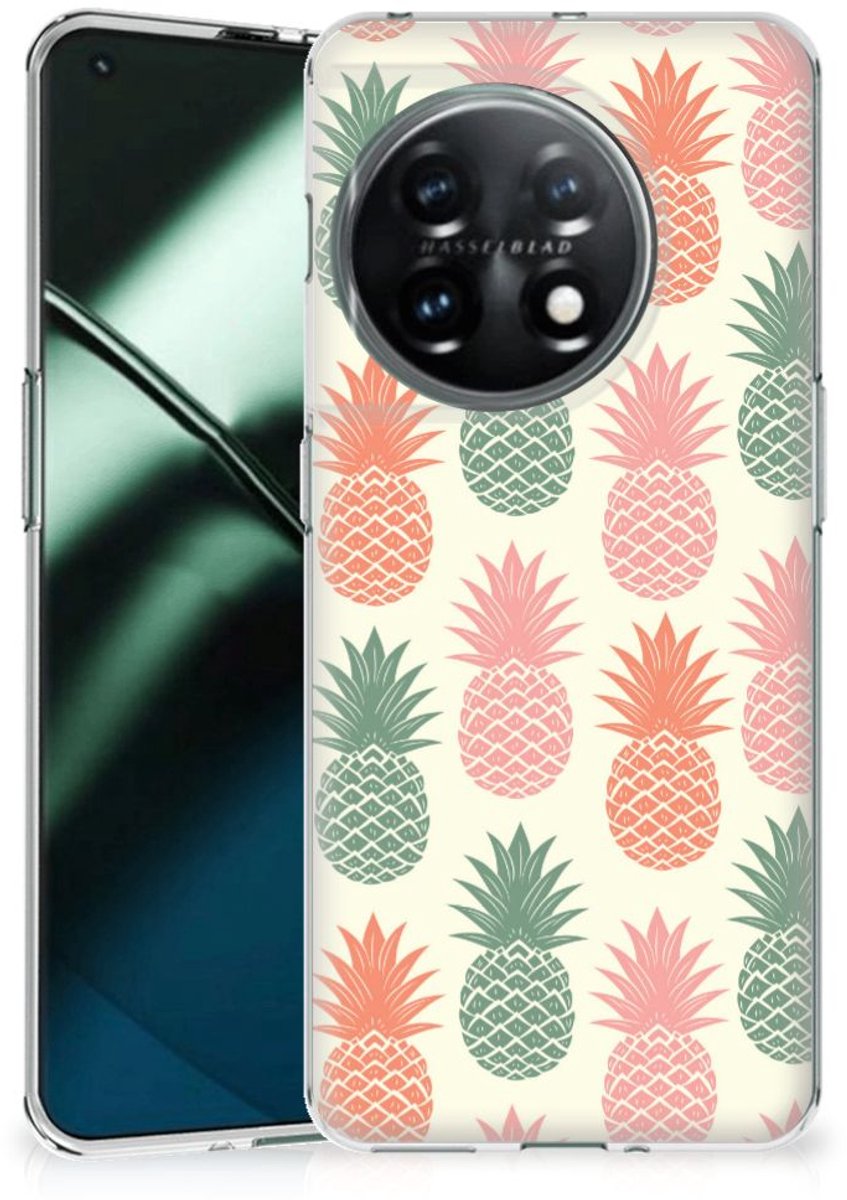 Back Cover voor OnePlus 11 Siliconen Case Ananas