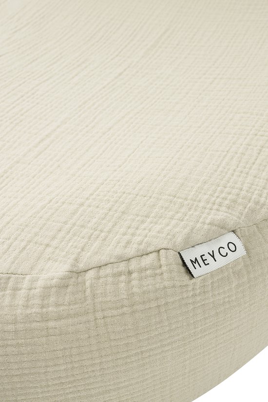 Meyco Baby Uni relaxhoes voor voedingskussen - pre-washed hydrofiel - soft sand van Meyco — afbeelding 4