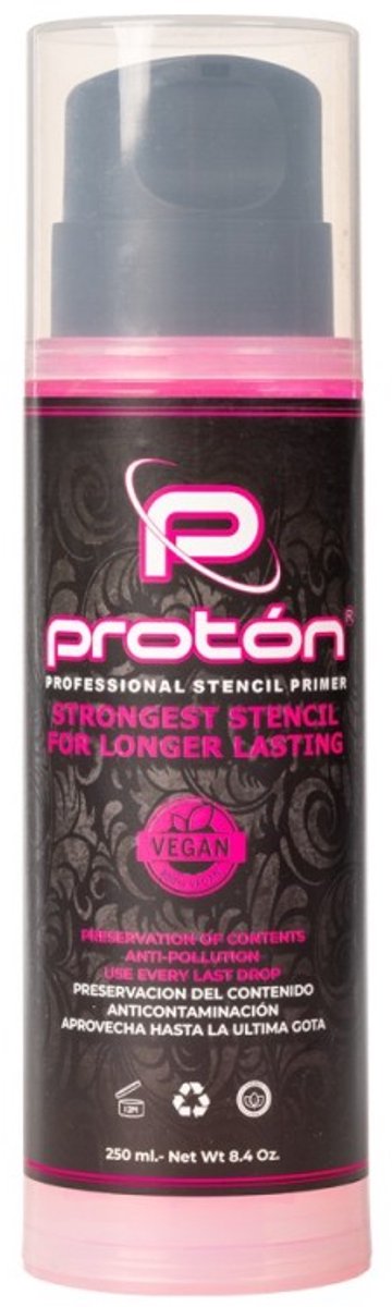 Proton Professional Stencil Primer | Pink 250ml | Tatoo Stencil Primer | Airless system |