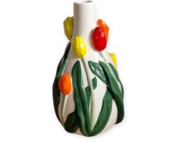 Daan Kromhout - Vaas - Bloemenvaas - Tulpen - Dutch - 14x13x22 - Keramiek