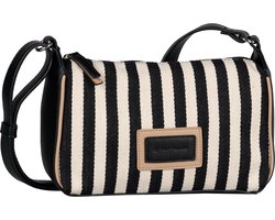 TOM TAILOR Schoudertas Malie Cross Bag Stripes Black Zwart