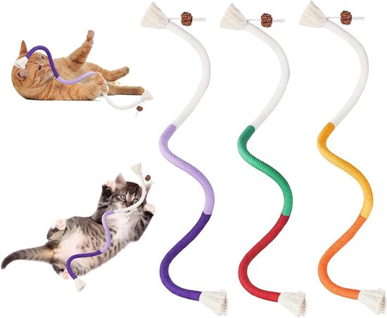 YES4QUALITY Dog Outdoor Bungee Hanging Toy, Blue Netherlands