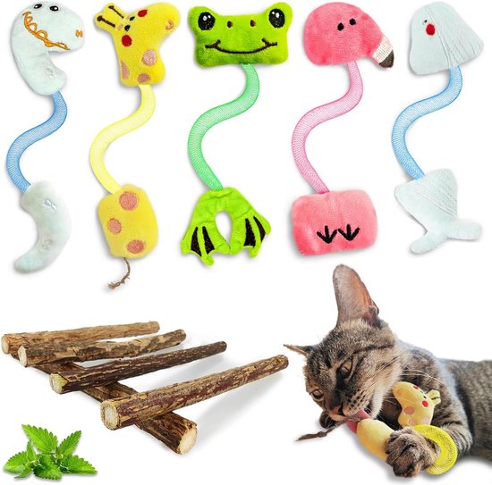 Kattenspeelgoed vis met kattenkruid