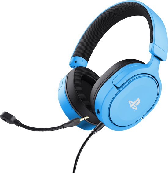 Trust GXT 498B Forta - Gaming Headset - Bedraad - Official Licensed voor PS5 - 50mm drivers - Over-ear - Blauw