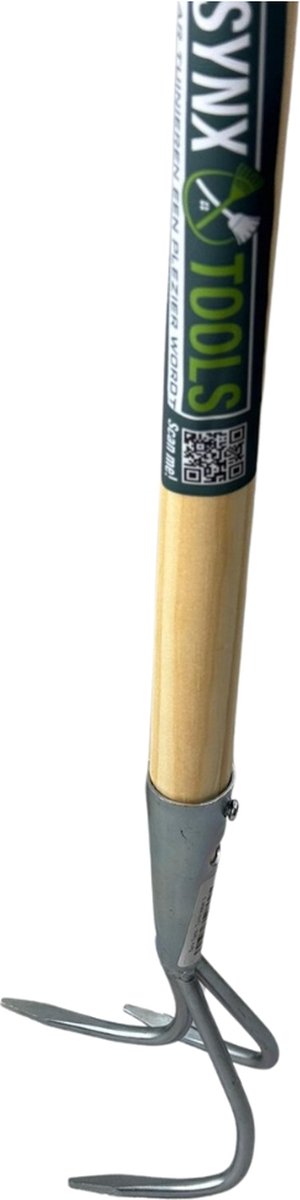 Synx Tools Tuinkrabber 3 Tanden Met Steel 150cm + Buitenbezem Nylon 40cm - Tuinkrabber - Buitenbezem van Synx Tools — afbeelding 4
