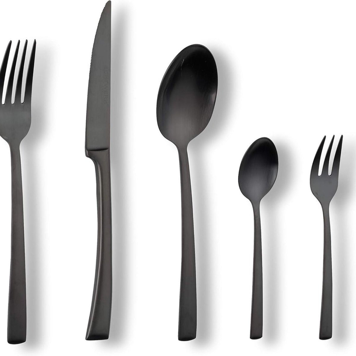 42-delige bestekset voor maximaal 6 personen RVS 18/10 matte afwerking Hoogwaardige bestekset voor feestelijke tafel inclusief opbergkoffer