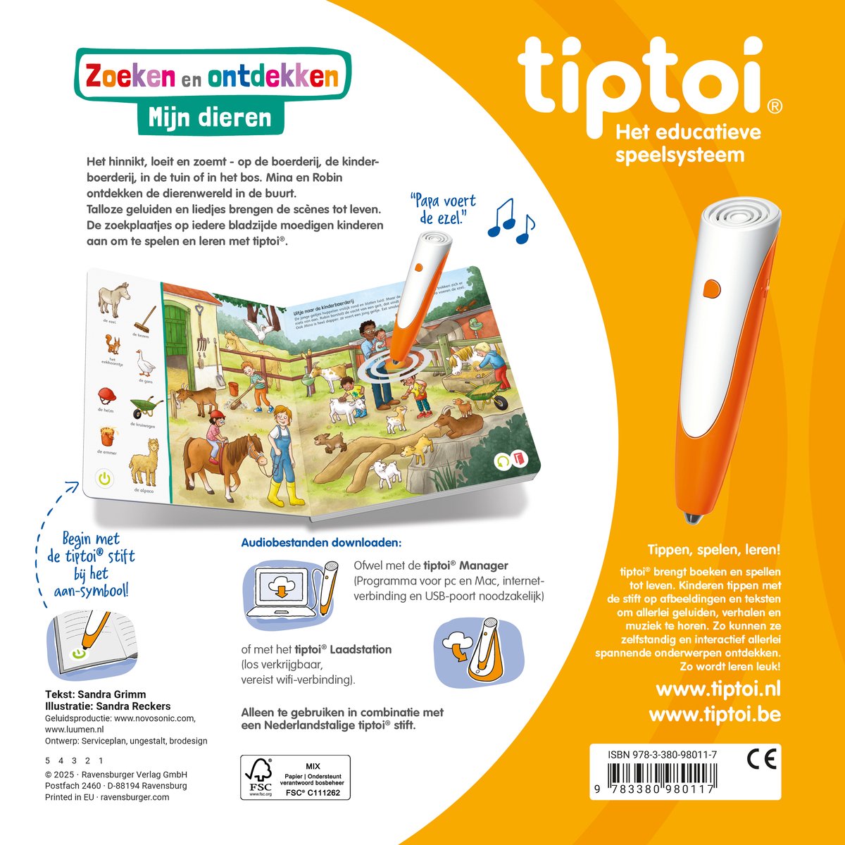 Ravensburger | Tiptoi Boek | Zoeken en Ontdekken: Mijn Dieren — afbeelding 2