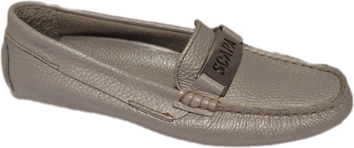 SCAPA-LOAFER-SILVERGREY-LEDER--38
