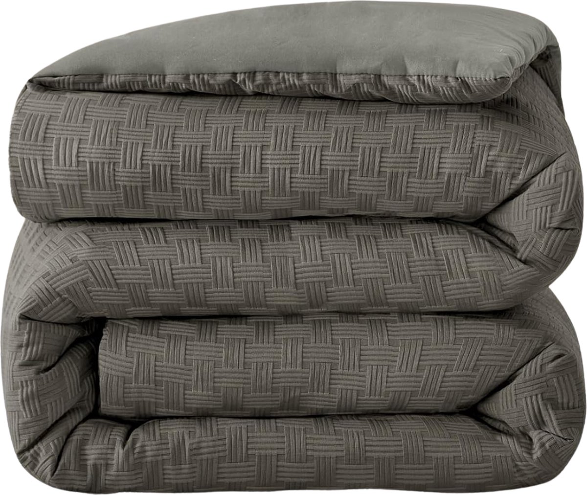 White-Label® Dekbed 240 x 220 - 2 Persoons 4 Seizoenen - Wasbaar - Extra Zacht - Donkergrijs