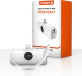 Mini Powerbank 5000 mAh - Chargeur rapide USB C 20 W compatible avec iPhone /iPad avec port Lightning et Apple Watch - Câble intégré pour Apple Watch 14 Pro Max - Chargeur Fast 20 W - Compact et léger - Wit