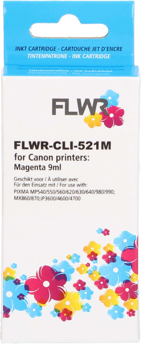 FLWR - Cartridges / Canon CLI-521M / magenta / Geschikt voor Canon