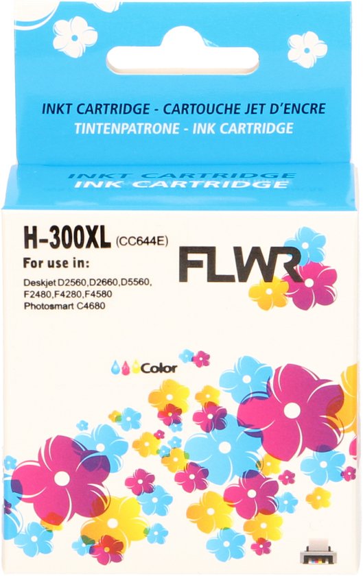 FLWR - Cartridges / HP 300XL / kleur / Geschikt voor HP