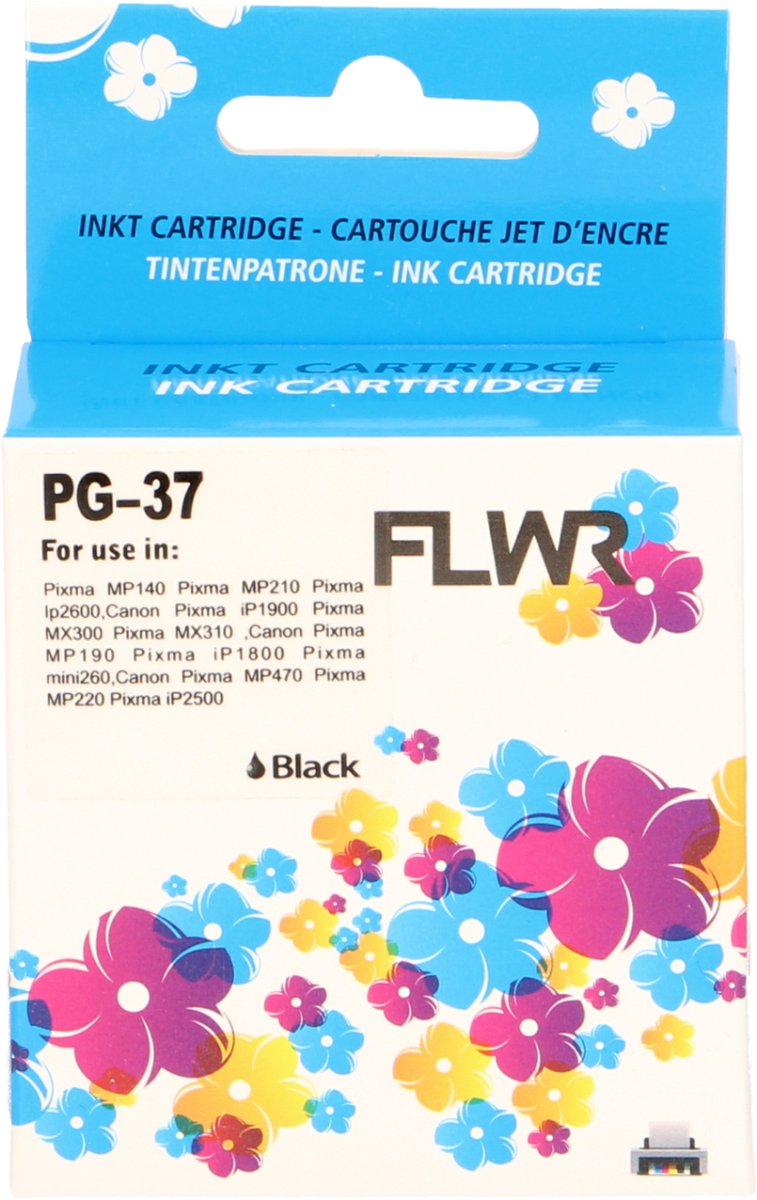 FLWR - Cartridges / Canon PG-37 / zwart / Geschikt voor Canon