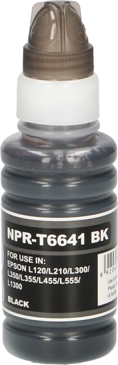 FLWR - Cartridges / Epson T6641 / zwart / Geschikt voor Epson