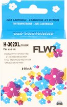 FLWR inktcartridge voor HP 302XL Zwart - Premium Huismerk HP 302 inkt (Zwart - hoge capaciteit) o.a. geschikt voor HP DeskJet 1110, HP DeskJet 2823e, HP DeskJet 4122e, HP Envy 6122e, HP DeskJet 4220e