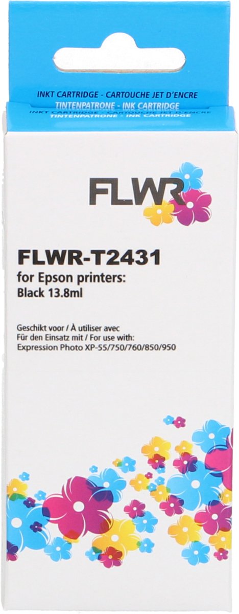 FLWR - Inktcartridge / 24 / Zwart - Geschikt voor Epson