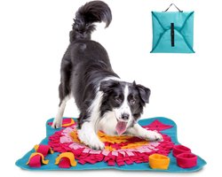 Nobleza Snuffelmat hond - honden speelmat - hondenspeelgoed - fleece - snackmat - 70 x 70 cm
