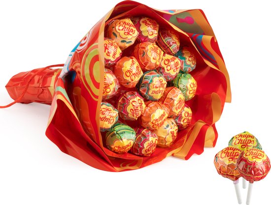 Chupa Chups Lolly Bloem Boeket - Snoep - 1x19stuks