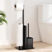 Staal - Zwart - Dubbel - Toiletrolhouder kopen? | Korting tot 50