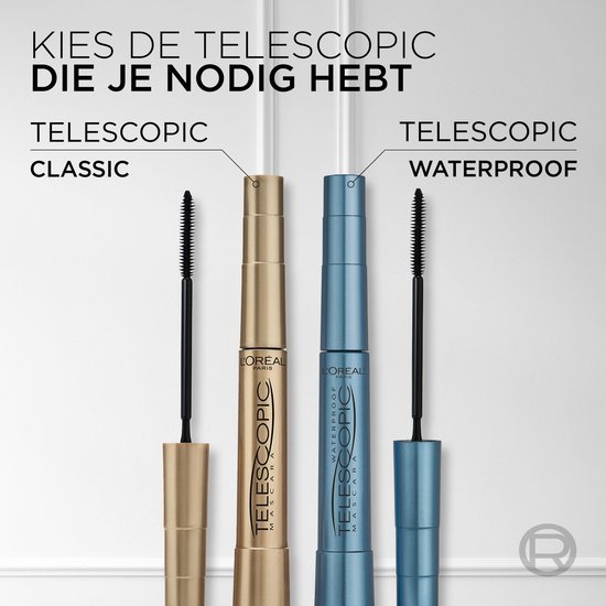 L’Oréal Paris Telescopic Mascara - Lengte mascara voor zichtbaar langere wimpers - Volume zonder klontjes - Zwart - 8ml