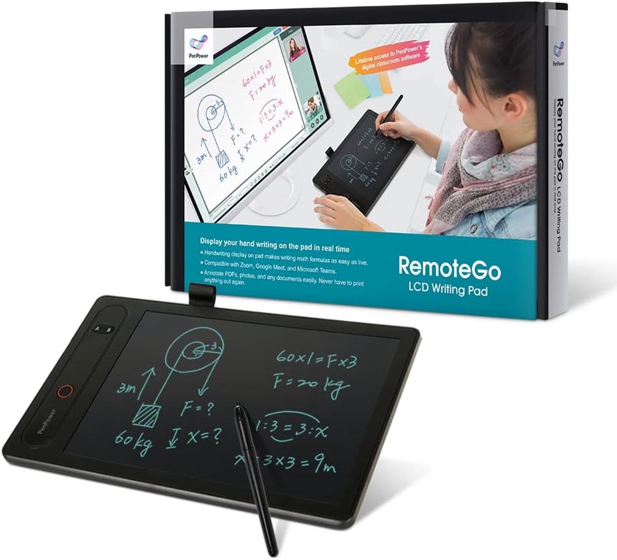 LCD-schrijfblok met Digitale Whiteboard en Schermopname voor Onderwijs op Afstand