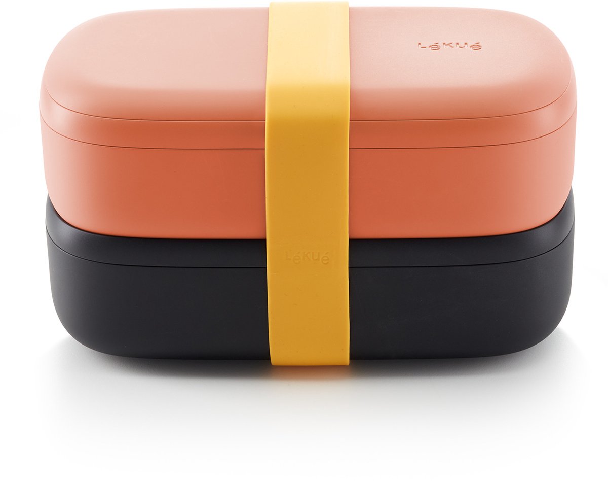 Lékué Lunchbox/Broodtrommel - To Go - 1 L - Coral Pink