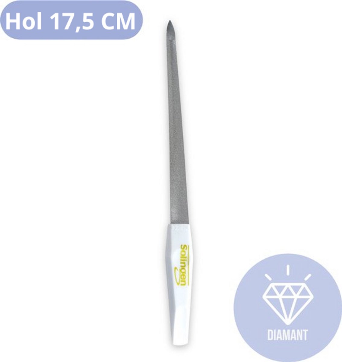 Solingen - Professionele Diamant Nagelvijl - 17,5 CM - Curved / Hol - Mooie Verzorgde Nagels - Nagelverzorging - Nagelriemen - Manicure & Pedicure - Alle Nagels.