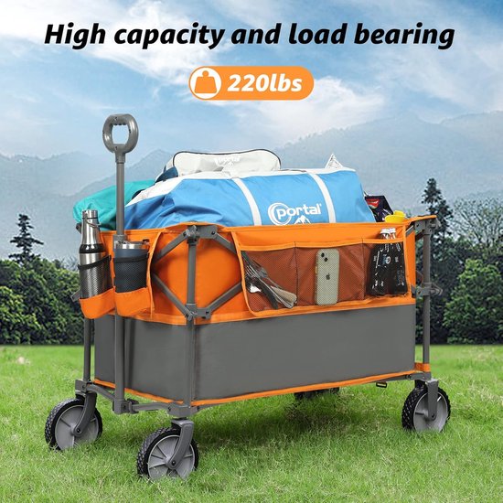 Opvouwbare Festival Trolley - Grote Capaciteit - 228L van CCLIFE — afbeelding 3