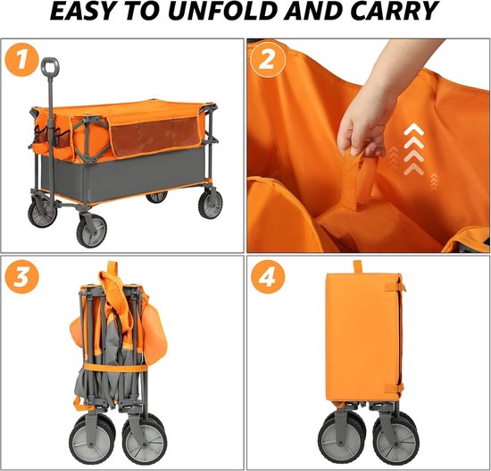 Opvouwbare Festival Trolley - Grote Capaciteit - 228L van CCLIFE — afbeelding 5