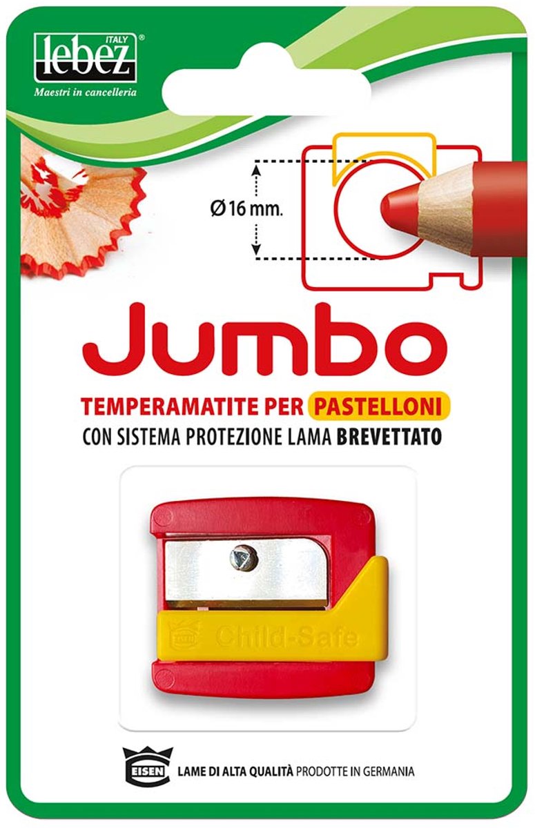 Lebez 117B potloodslijper Handmatige puntenslijper Rood, Geel Rood;Geel