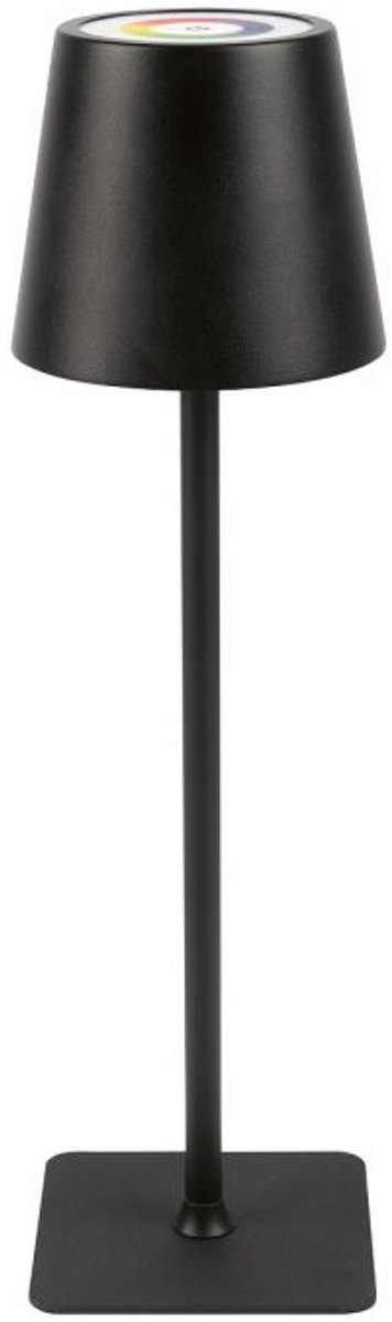 Classbach TL 4025 - oplaadbare tafellamp - LED - 6 kleuren - voor binnen en buiten - Zwart
