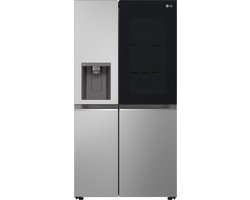 LG InstaView GSGV81PYLL, Vrijstaand, Amerikaanse deur, Zilver, 2 deur(en), Prime Silver, Touch