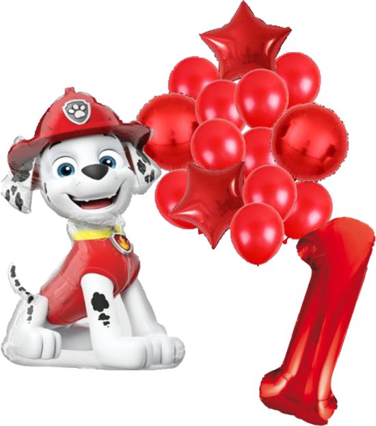 Ballon hélium rond les 3 Paw Patrol Ballon hélium rond les 3 Paw Patrol