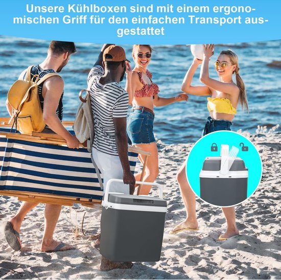 Koelbox 32 Liter - Mini Koelkast voor Auto en Camping - 12V en 230V - A++ met Eco Modus van NexoTools — afbeelding 4