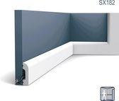 Plint Orac Decor SX182 AXXENT CASCADE multifunctionele plint wandlijst sierlijst tijdeloos klassieke stijl wit 2 m